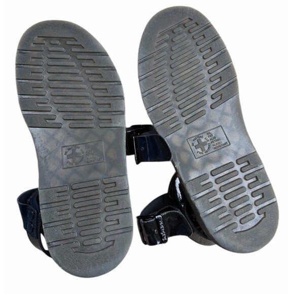 DR MARTENS unisex patent Gryphon Patent leather gladiator sandals Size W11 / M10 main image 11